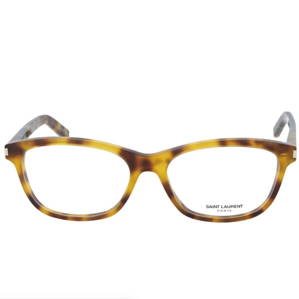 Saint Laurent Women's Havana Square Eyeglasses! - Picture 2 of 3